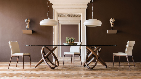 Tavolo design Cattelan | Legno e vetro