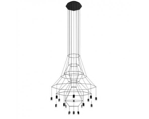 Vibia Sospensione Wireflow Chandelier 20 Leds