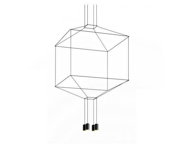 Vibia Sospensione Wireflow 4 Leds