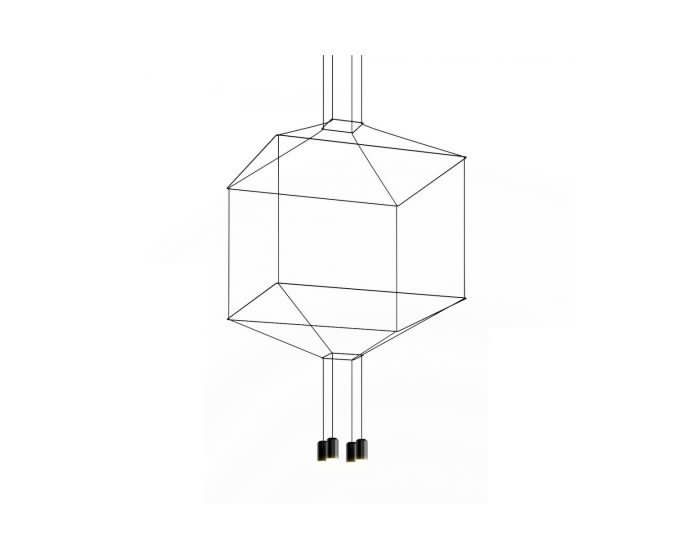 Vibia Sospensione Wireflow 4 Leds