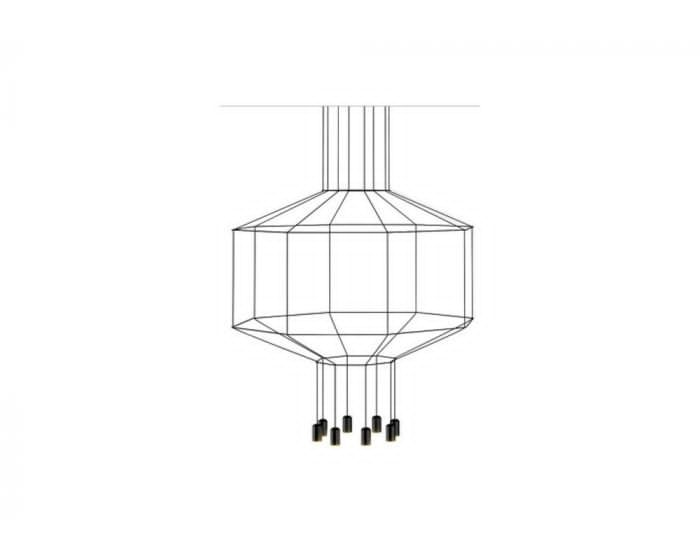 Vibia Sospensione Wireflow 8 Leds