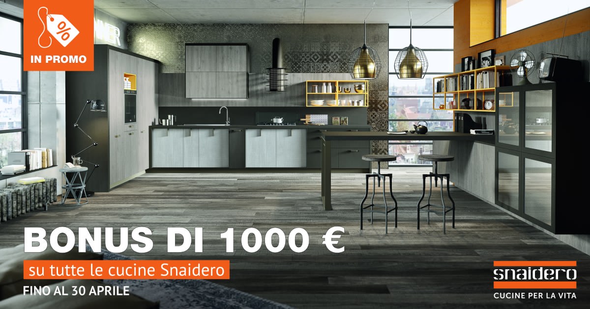 Snaidero: riparte la promo, 1.000 euro di sconto
