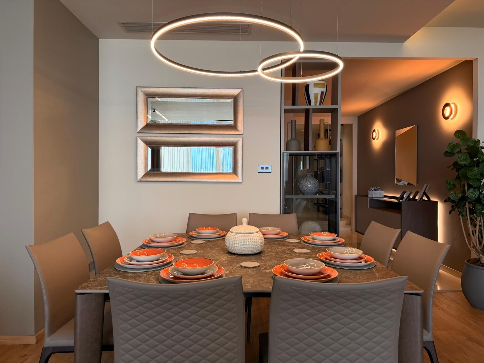 Arredamento residenziale, progetto interior design, tavoli e sedie Sangiacomo